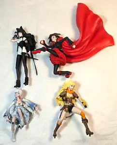 RWBY McFarlane LOT x4 Blake Ruby Weiss Yang Figures Statue Rooster Teeth Anime - Picture 1 of 17