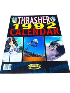 VTG Thrasher Skateboard Magazine 1992 Calendar - Powell Peralta Santa Cruz Sims - Picture 1 of 12