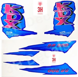 Custom graphics for Kawasaki KDX200 decal sticker - Foto 1 di 1