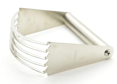 Batidora de pastelería de acero inoxidable Norpro cortadora de masa mezcladora de harina  Foto 1 de 4