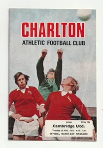 Charlton Athletic v Cambridge United 1975/76 League Cup 1st Round 2nd Leg - Picture 1 of 1