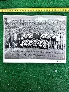 Vintage Photo Soccer River Plate Turin 49 Original Postcard Jersey - Picture 1 of 2