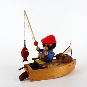 Steinbach Räuchermann Spieluhr Angler im Boot S767 Reuge über den Wellen Walzer - Bild 1 von 16