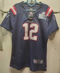 NIKE ON FIELD JERSEY - NFL #12 TOM BRADY NEW ENGLAND PATRIOTS - Youth Sz XXL - Picture 1 of 9