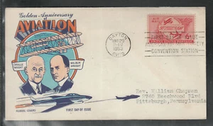 12 ) USA First Day Cover FDC 1953 - Golden Anniverary of Aviation - Picture 1 of 1