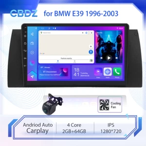 2+64G WIFI Car Radio for 9" BMW E39 1996-2003 Wireless CarPlay & Android Auto - Picture 1 of 20