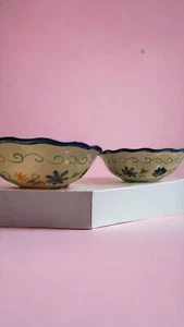 2 Pfaltzgraff Napoli Large Pasta Bowl Serving Dish Hand Painted Floral - Picture 1 of 5