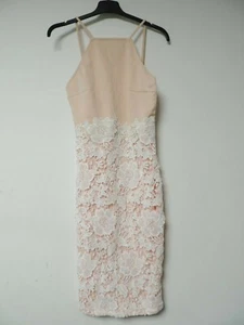 GIRL IN MIND Tammy Crotchet Overlay Dress Blush Size UK 12 DH001 ii 10 - Picture 1 of 3