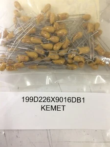 199D226X9016DB1 KEMET CAP TANT 22UF 16V RADIAL 10 PIECES - Picture 1 of 1