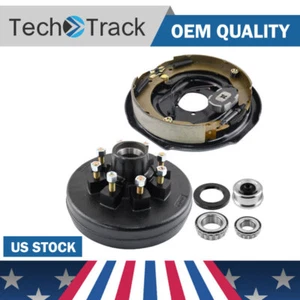 For 7000lbs axle 12X2" Right Electric Brake with 8 on 6.5 Hub brake Drum CA D26 - Picture 1 of 11