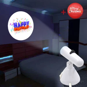 Happy Birthday W/ Christmas Decor Home Bar Shop LED Lamp Projector Shadow Light - Picture 1 of 9