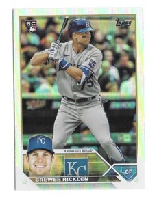 2023 Topps Update Series BREWER HICKLEN RC Rainbow Foil KANSAS CITY ROYALS #US37