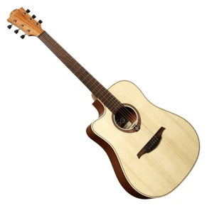 GUITARE ELECTRO ACOUST DREADNOUGHT PAN COUPE GAUCHER LAG TRAMONTANE TL70DCE-NAT - Imagen 1 de 10