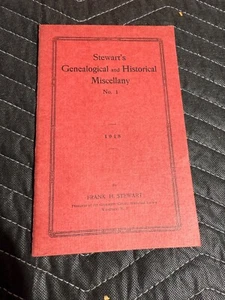 1918 Stewart's Genealogical and Historical Miscellany No. 1 - Picture 1 of 4