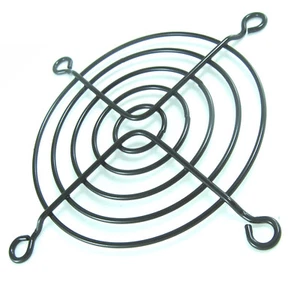 AAB Cooling Grill 80 Schwarz - Metallschutzgitter für 80mm Lüfter - Bild 1 von 3