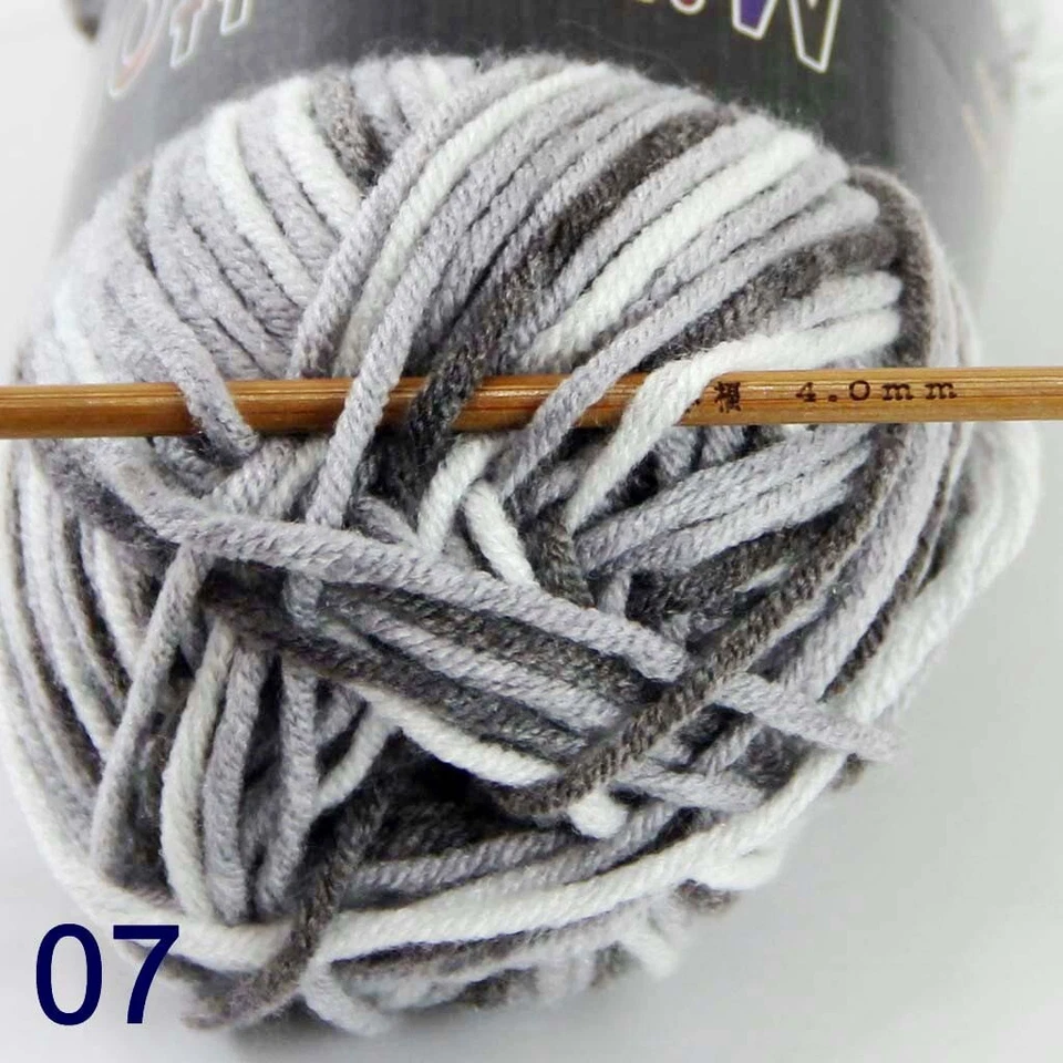 Sale New 1ballsx50gr Soft Baby Cotton Hand Yarn Colorful Socks Scarf Knitting - Image 1 of 4