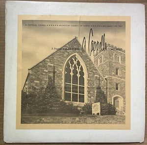 1965 ARLINGTON CHURCH OF CHRIST A CAPPELLA CHORUS LP RECORD ALBUM, ARLINGTON, VA - Bild 1 von 6