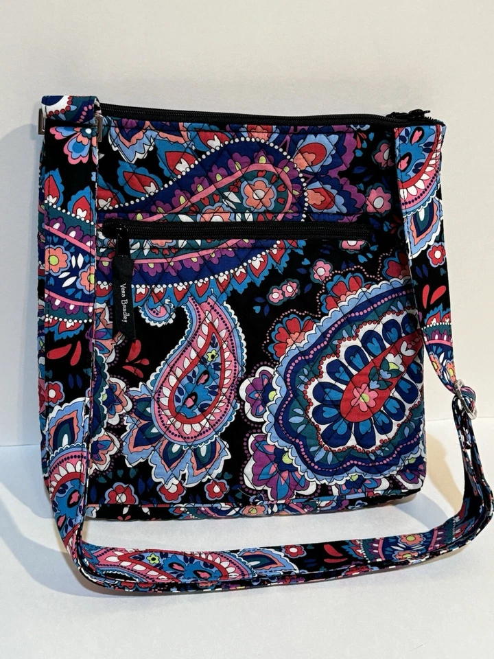 Vera Bradley Hipster Haymarket Paisley Crossbody Shoulder Bag