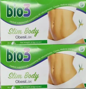 Bio3 Weight Control Tea,Slimming Slim Body,Weight Control Detox,2 Packs, 50 bags - Picture 1 of 5