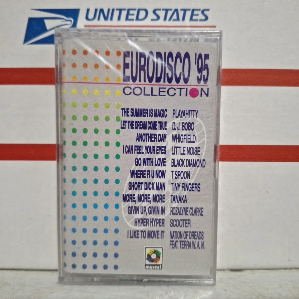 Eurodisco '95 Cassette Tape 1995 Electronic Hardcore Euro House New Sealed - Image 1 of 3