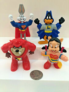 McDonalds 1991 DC Super Looney Tunes  Hereos Complete Set of 4