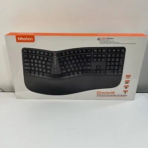 Meetion DirectorW Ergonomic Wireless Keyboard Black - Picture 1 of 5