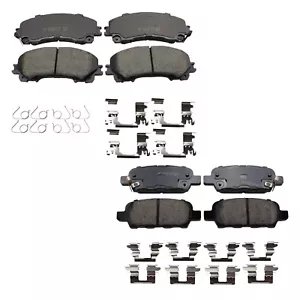 Akebono ProACT Front and Rear Ceramic Brake Pad Kit For Q50 Q60 QX50 Rogue A/T - Picture 1 of 1
