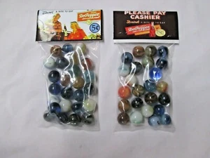 2 BOLSAS DE MÁRMOLES PROMOCIONALES DR. PEPPER SODA 5 CENTAVOS - Imagen 1 de 2
