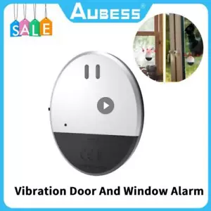 Door Window Alarm, 130dB Vibration Alarm Sensor Door Window Security Open Alarms - Picture 1 of 13