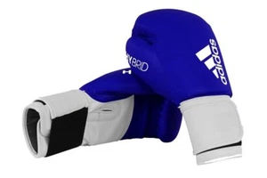 Adidas Hybrid 100 Boxing Gloves Blue Sparring 6oz 8oz 10oz 12oz 14oz 16oz - Picture 1 of 12