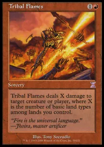 MTG TRIBAL FLAMES FOIL PLAYED - FIAMME TRIBALI - TSP - MAGIC - Bild 1 von 1
