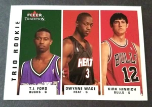 2003-04 Fleer Tradition Dwayne Wade, TJ Ford, Kirk Hinrich RC #296 mint from pk - Picture 1 of 2