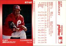 Cliff Brantley 1990 Star Clearwater Phillies #3 Card *AutographDen*