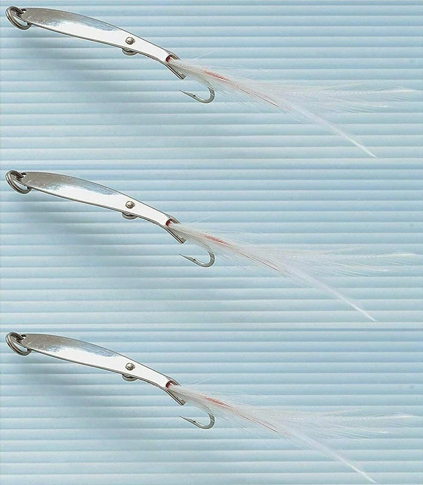 unghietta pesca traina amo con piuma esca artificiale mare spigola suri serra  - Immagine 1 di 1