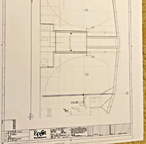 EPCOT Center Soarin' Attraction Blueprints (35) blueprints