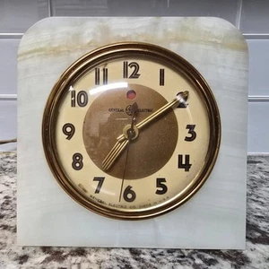 GE 1939 Art Deco Pedrada Onyx Uhr - Modell 3H156 ~ Atemberaubendes Design, funktioniert, Ra - Bild 1 von 13