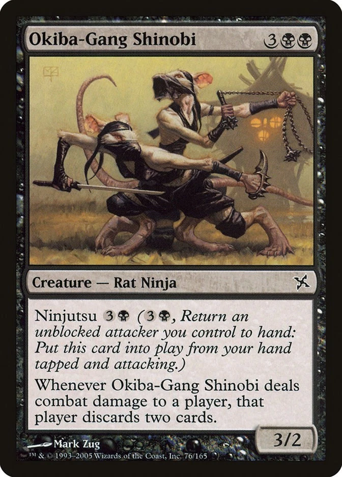 Okiba-Gang Shinobi 76 LP Normal Betrayers of Kamigawa MTG EN - Image 1 of 1