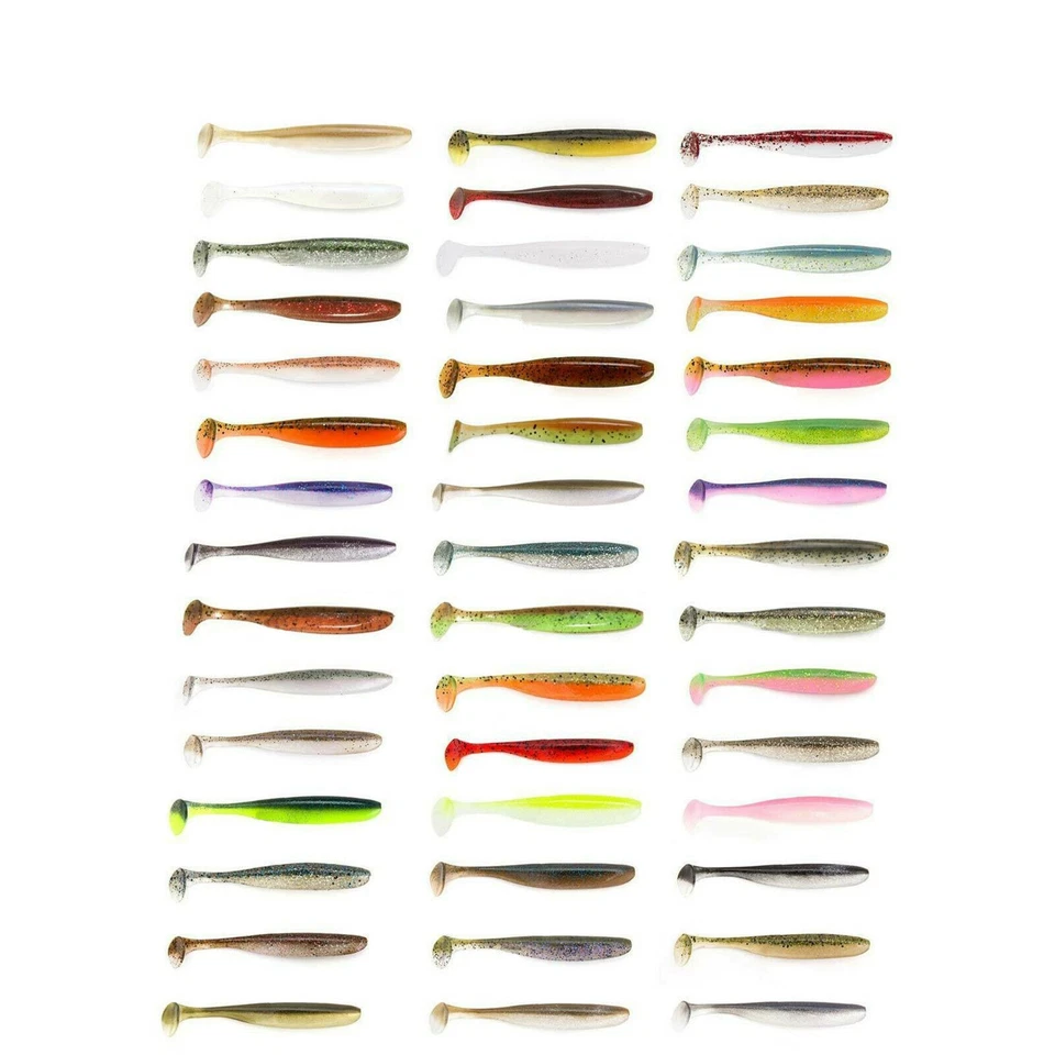 4,5" Keitech Easy Shiner 11,3 cm 6 STK verschiedene Farben mit Tintenfischaroma - Bild 1 von 1