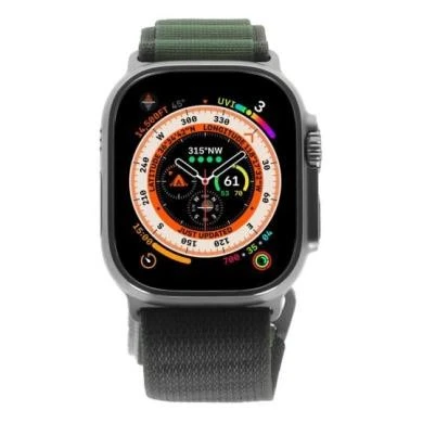 Apple Watch Ultra gehäuse 49mm mit Alpine Loop grün S titan ** - Bild 1 von 3