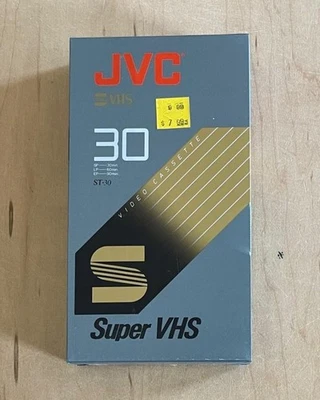 Medios en blanco JVC ST-30 Super VHS S-VHS 30 min [90 min EP] nuevo sellado Foto 1 de 4