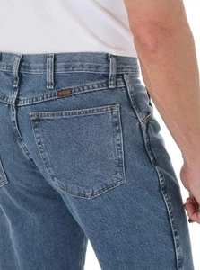 Rustler by Wrangler Classic Regular Fit Heavyweight Straight Leg Jeans Sz 36x30 - Picture 1 of 9