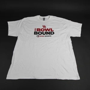 Houston Cougars Gildan Heavy Cotton Short Sleeve Shirt Men's White New - Picture 1 of 4