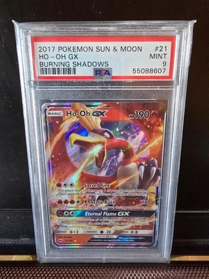 LOW POP! PSA 9 - 2017 Pokemon Sun & Moon | Ho-Oh GX | Burning Shadows #21 - Image 1 of 3