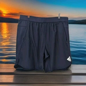 Adidas Designed For Training D4T Pantaloncini 9" IK9723 Uomo 2XL Blu Elasticizzato - Foto 1 di 8