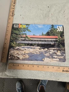 Rompecabezas vintage, Rose Art Encore, 500 piezas, precintado, 1998, puente Albany - Imagen 1 de 5