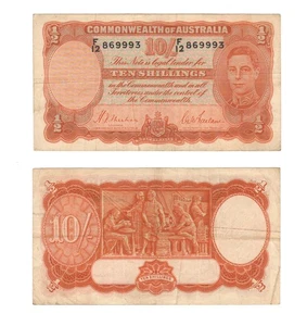 Billete Australia 10 chelines ND (1939) Pick 25a Sheehan / McFarlane - Imagen 1 de 1