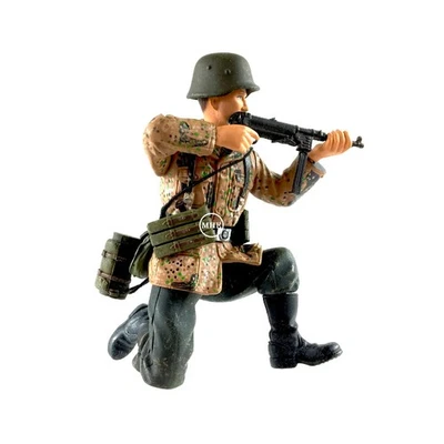 1:18 Dragon Models Action 18 Series Segunda Guerra Mundial Ejército Alemán Punto Guisante Camuflaje MP42 Soldado Foto 1 de 4