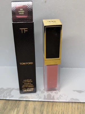 Tom Ford Liquid Lip Luxe Matte 6 ml /0.2 oz  Full Size  SHADE : 120 Naked Haze - Image 1 of 2