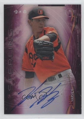 2014 Bowman Sterling Prospect Magenta Refractor /99 Hunter Harvey #BSPA-HH Auto - Image 1 of 2