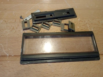 Vintage Teac X-7 Reel to Reel Parts VU meter tape counter trim bezels - Image 1 of 3